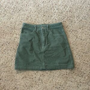 forever 21 teal mini denim skirt, size XS